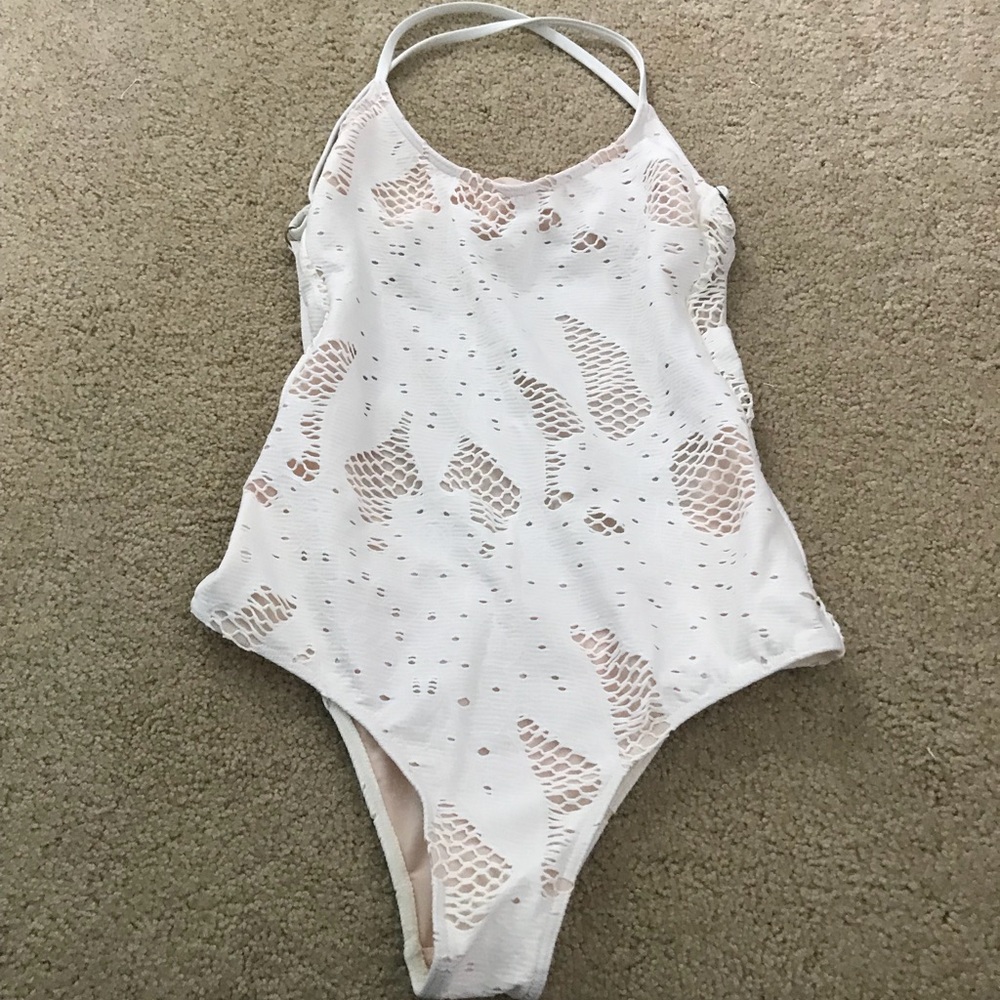 Billabong white medium one piece